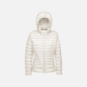 Cream women's down jacket Geox Jaysen - Women's