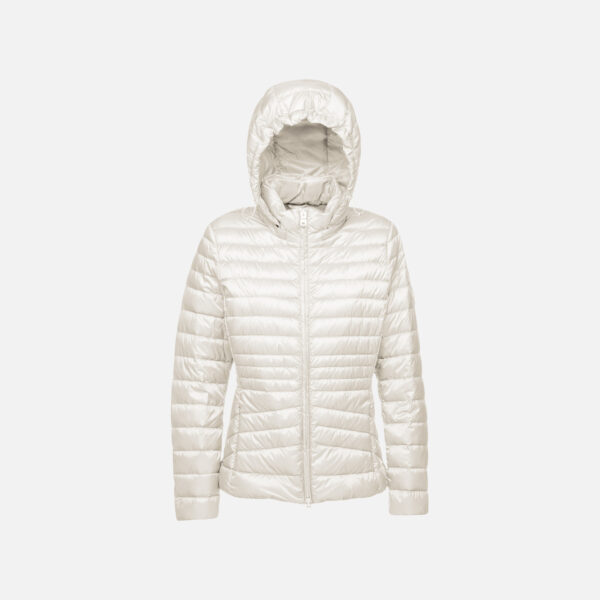 Cream women's down jacket Geox Jaysen - Women's