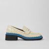 Cream women's leather loafers Camper - Women's