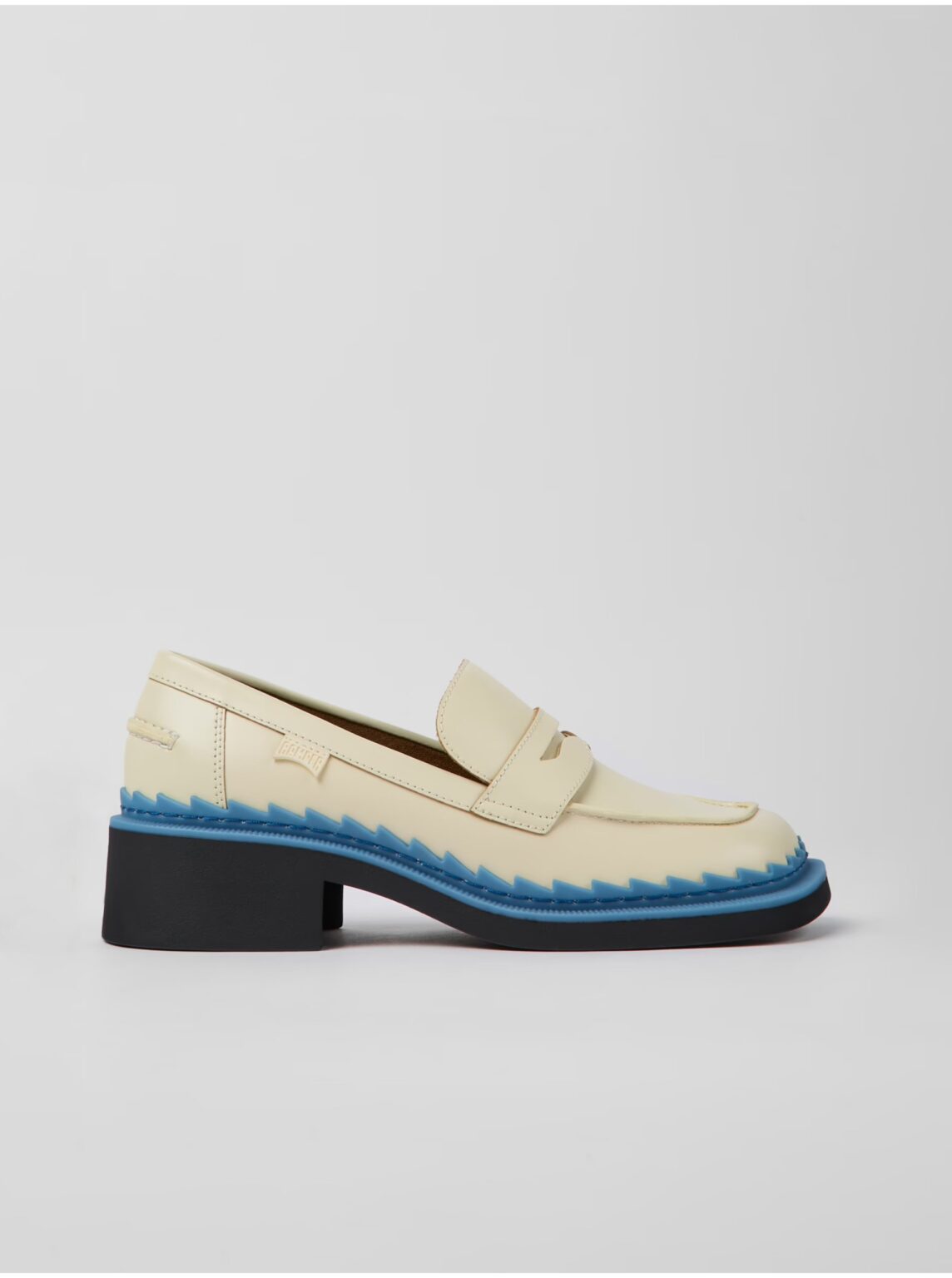 Cream women's leather loafers Camper - Women's