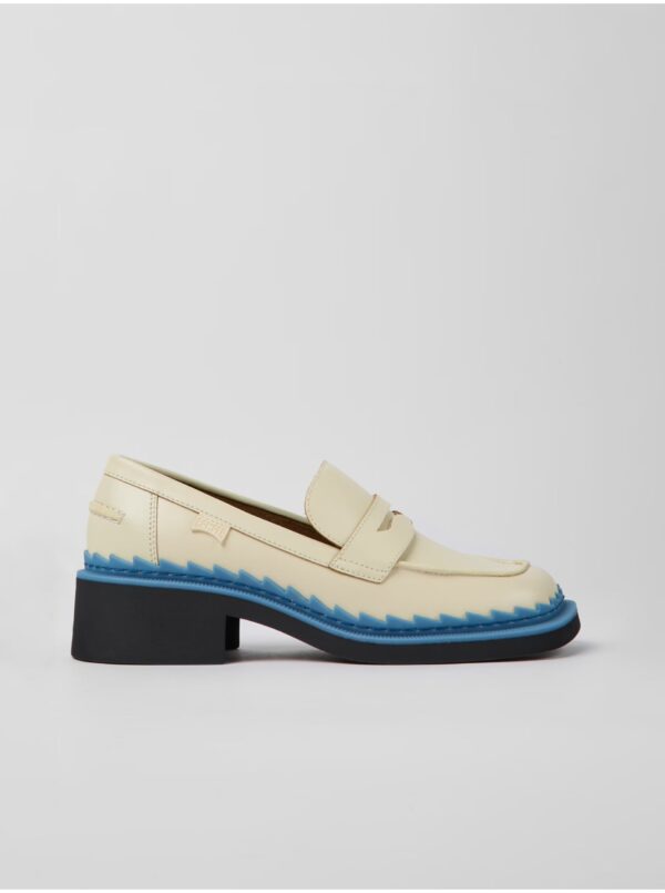 Cream women's leather loafers Camper - Women's