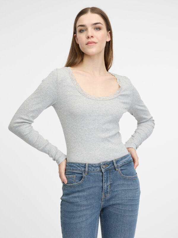 Cream women's long-sleeved T-shirt ORSAY - Women's