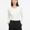 Cream women's long-sleeved T-shirt ORSAY - Women's