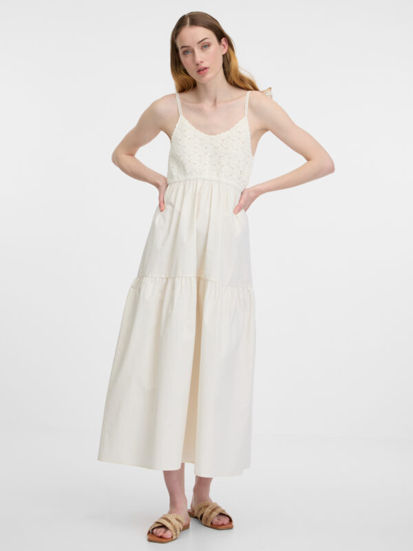 Cream women's midi dress ORSAY - Women's
