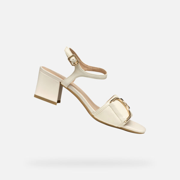 Cream women's sandals Geox Neeraklia 50 - Women's