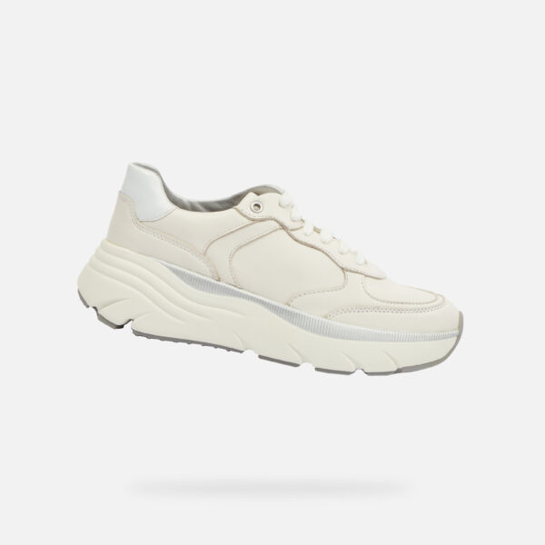 Cream women's sneakers Geox Diamanta - Women's