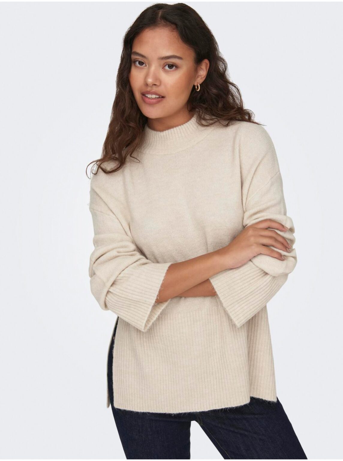 Cream women's sweater JDY Elanora - Women's