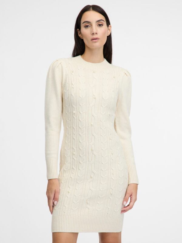 Cream women's sweater dress ORSAY - Women's