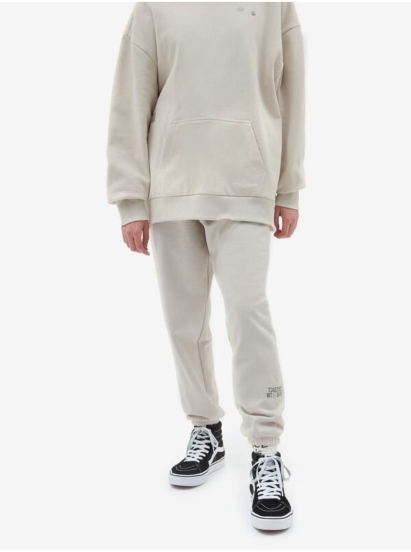 Cream women's sweatpants VANS - Women's