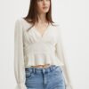Cream women's top VILA Vimka - Women's