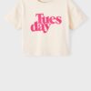 Creamy Girly T-shirt name it Balone - Girls