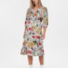 Creamy Women's Patterned Wrap Midishats ONLY Olivia - Women