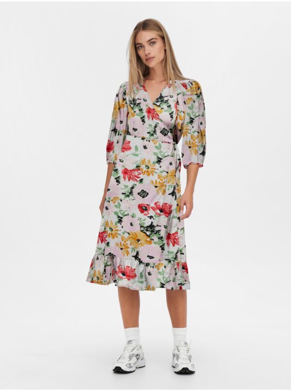 Creamy Women's Patterned Wrap Midishats ONLY Olivia - Women