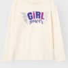 Creamy girls' long sleeve T-shirt name it Roselin