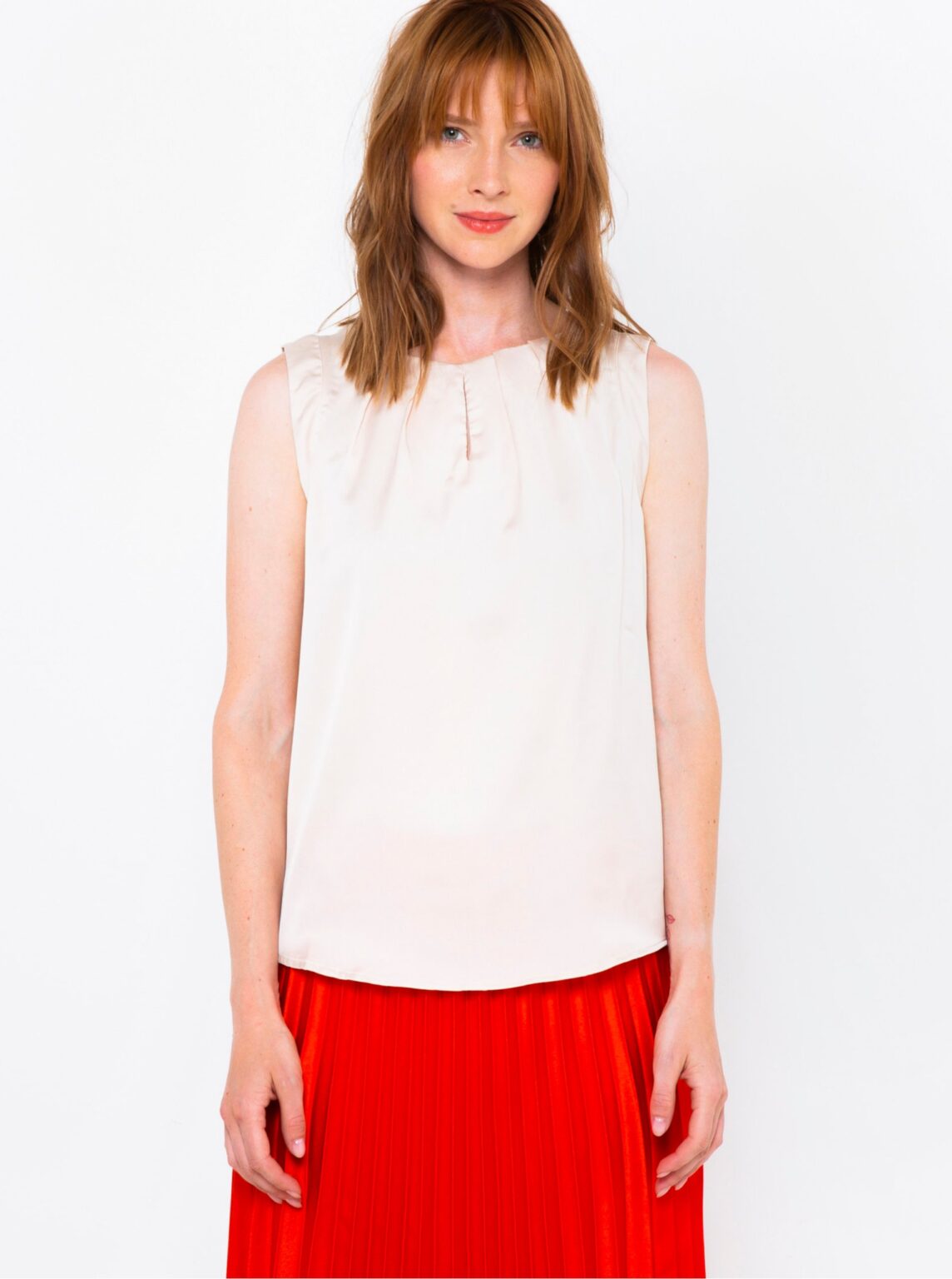 Creamy women's blouse CAMAIEU - Ladies