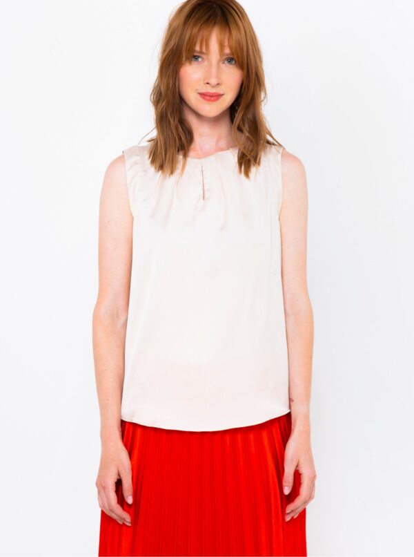 Creamy women's blouse CAMAIEU - Ladies