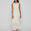Creamy women's maxi-dresses VILA Hilma - Ladies