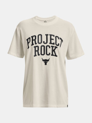 Creamy women's oversize T-shirt Under Armour Project Rock Hwt Campus T