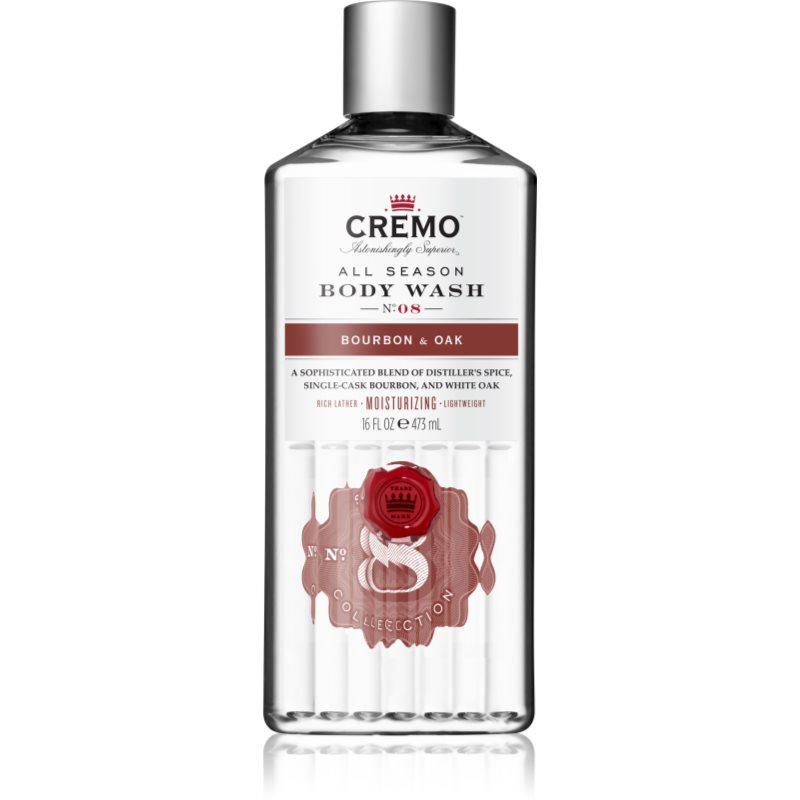 Cremo Body wash Bourbon & Oak fürdőgél férfiaknak 473 ml-Ár