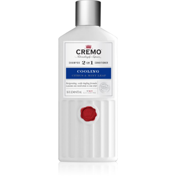 Cremo Citrus & Mint Leaf 2in1 Cooling Shampoo simuláló és frissítő sampon 2 az 1-ben uraknak 473 ml-Ár