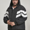 Crinkle Panel Track Jacket blk/wht