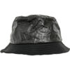 Crumpled paper hat black
