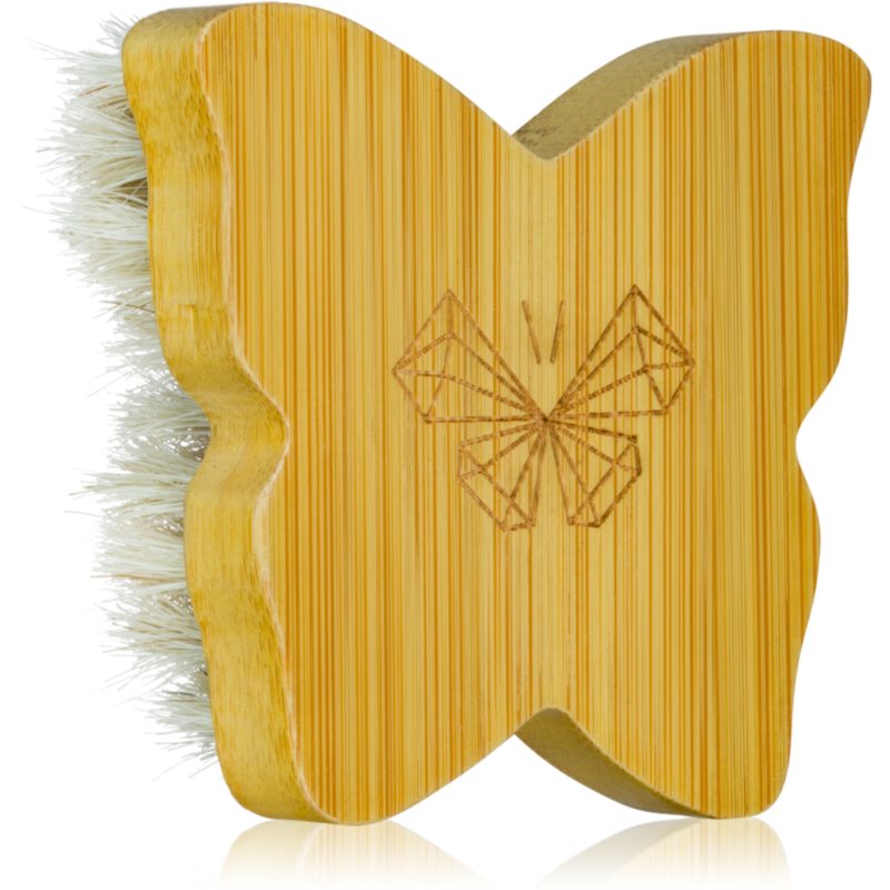 Crystallove Bamboo Butterfly Agave Face Brush Travel Size masszázs kefe az arcra és dekoltázsra 1 db-Ár