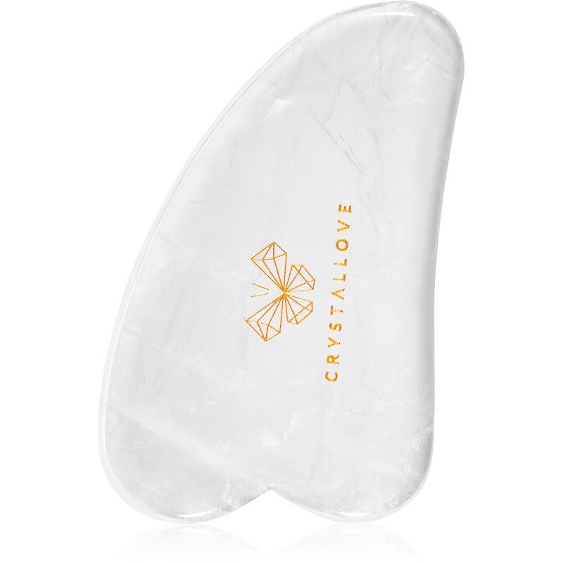 Crystallove Clear Quartz Gua Sha masszázs szegédeszköz 1 db-Eredeti