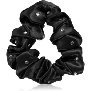 Crystallove Crystalized Silk Scrunchie selyem hajgumi szín Black 1 db-ár