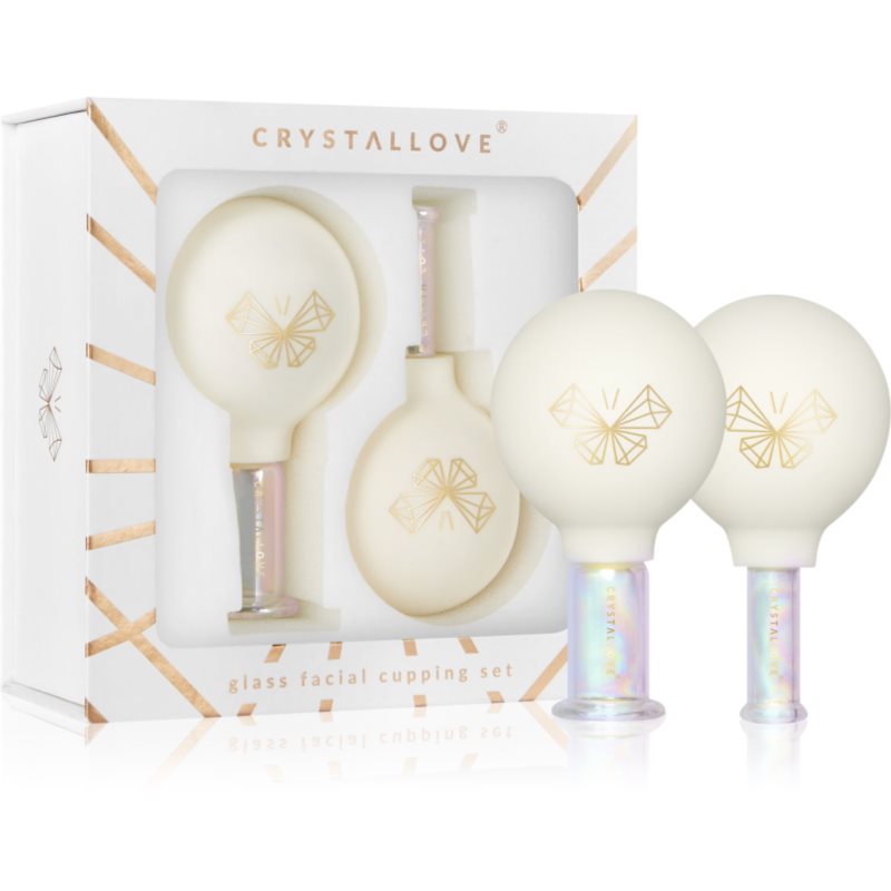Crystallove Glass Facial Cupping Set masszázs szett arcra