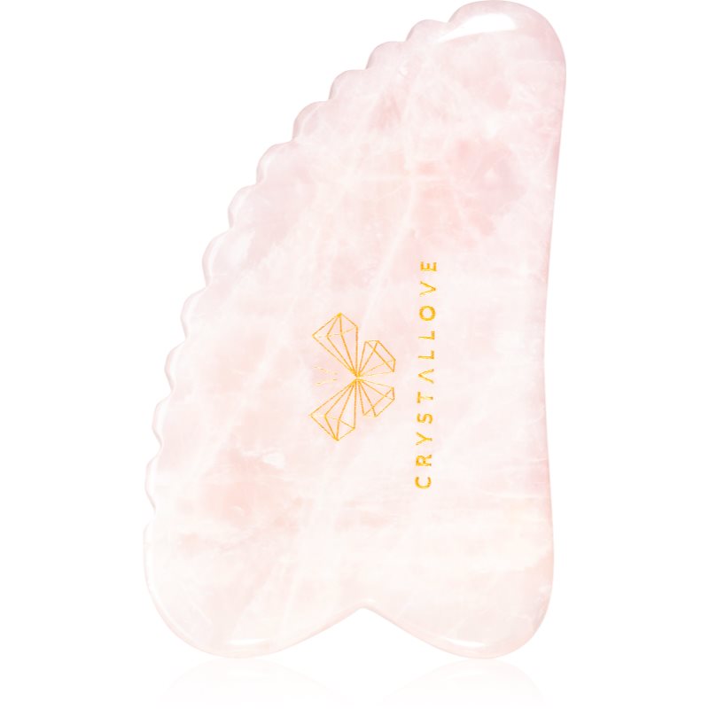 Crystallove Rose Quartz 3D Gua Sha masszázs szegédeszköz 1 db-Eredeti