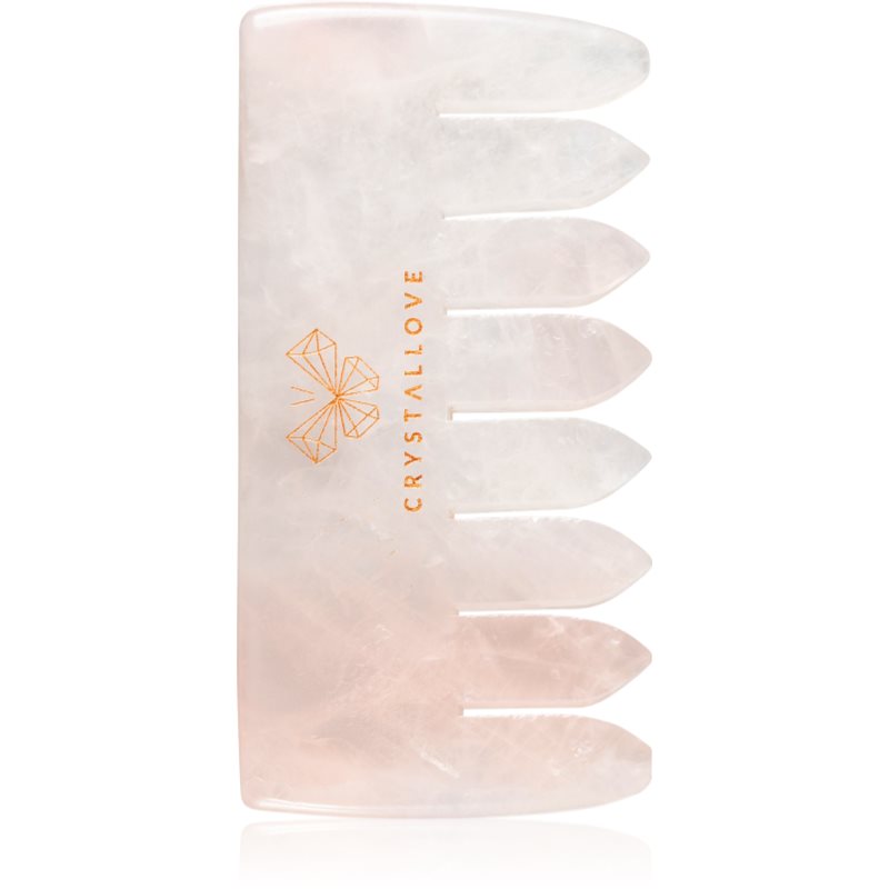 Crystallove Rose Quartz Comb masszázs szegédeszköz haj és test-Ár