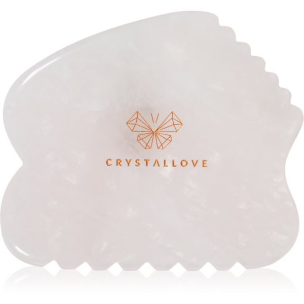 Crystallove Rose Quartz Contour Gua Sha masszázs szegédeszköz az arcra 1 db-Ár