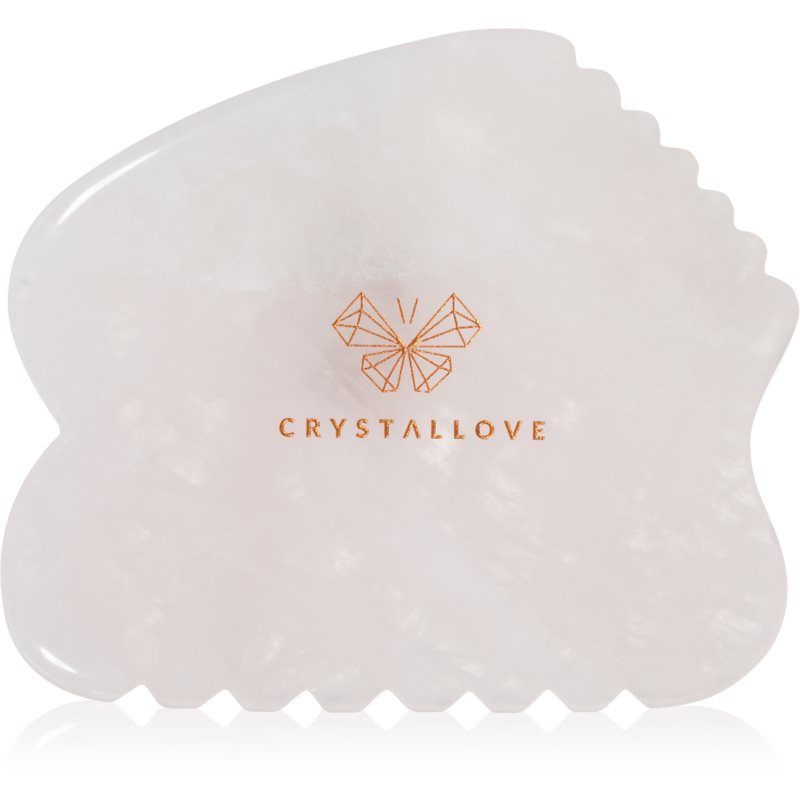 Crystallove Rose Quartz Contour Gua Sha masszázs szegédeszköz az arcra 1 db-Ár
