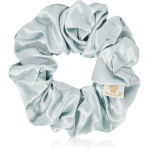 Crystallove Silk Scrunchie selyem hajgumi Amazonite 1 db