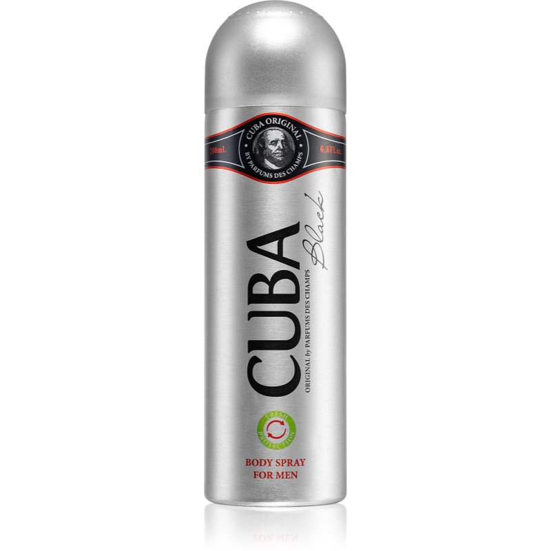 Cuba Black spray dezodor uraknak 200 ml-Eredeti