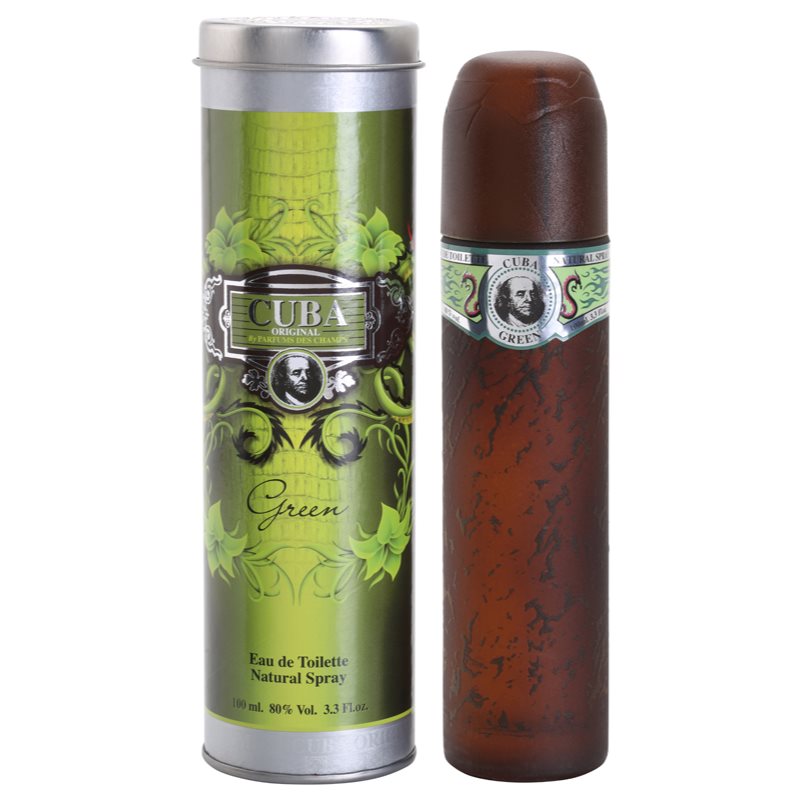 Cuba Green Eau de Toilette uraknak 100 ml-Eredeti