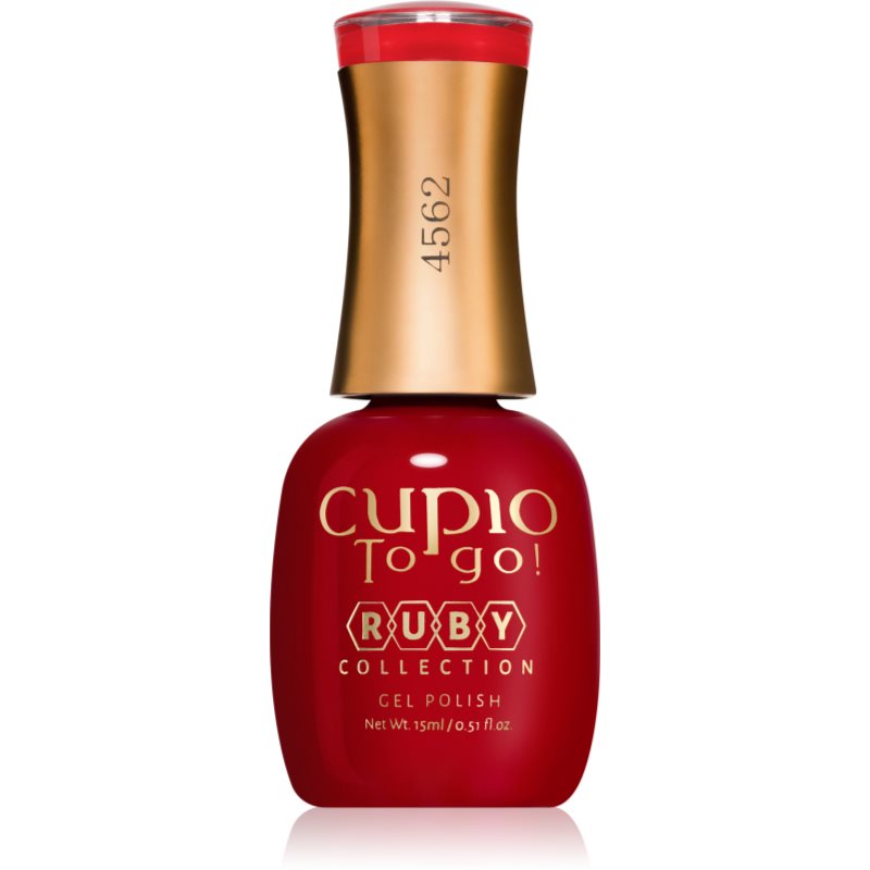 Cupio To Go! Ruby gél körömlakk UV / LED-es lámpákhoz árnyalat Hot Red 15 ml