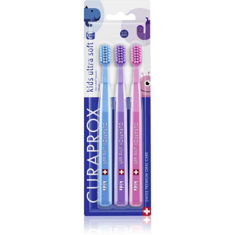 Curaprox 5500 Kids Ultra Soft fogkefe gyermekeknek 3 db-Ár