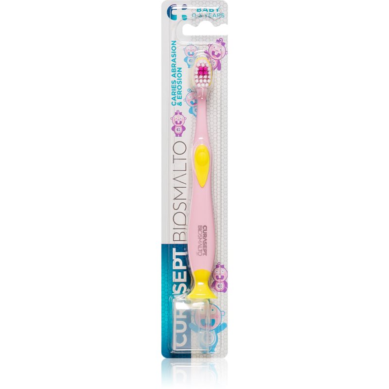 Curasept Biosmalto Baby 0-3 Years fogkefe gyermekeknek tapadókoronggal 1 db-Ár