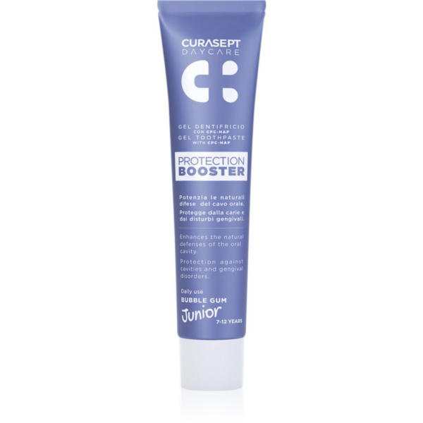 Curasept Daycare Protection Junior Booster fogkrém gyermekeknek 7-12 years Bubble Gum 50 ml-Ár