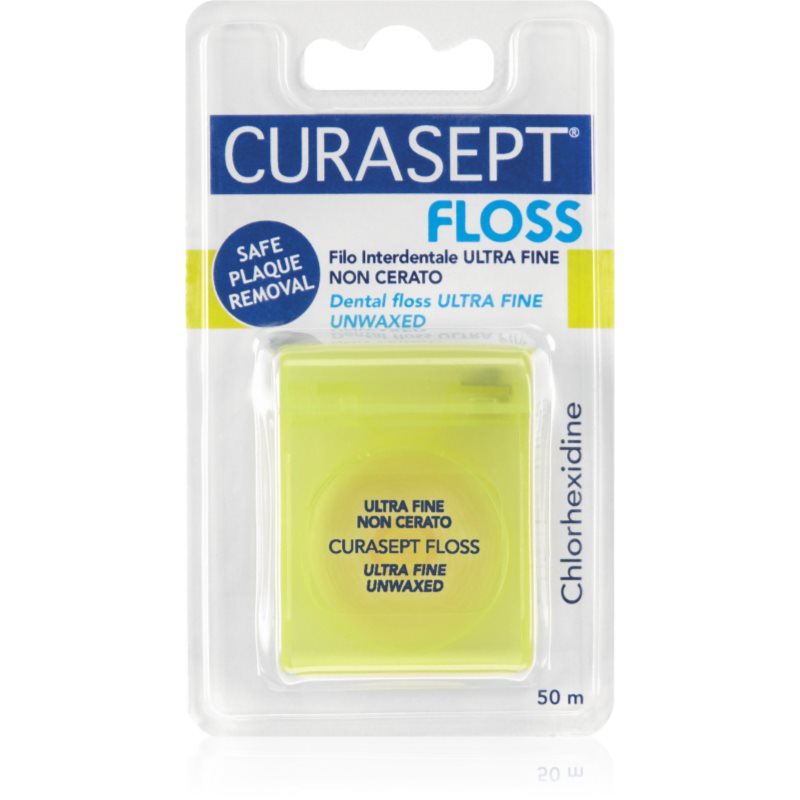 Curasept Dental Floss Ultra Fine Unwaxed viaszmentes fogselyem antibakteriális adalékkal 50 m-Ár