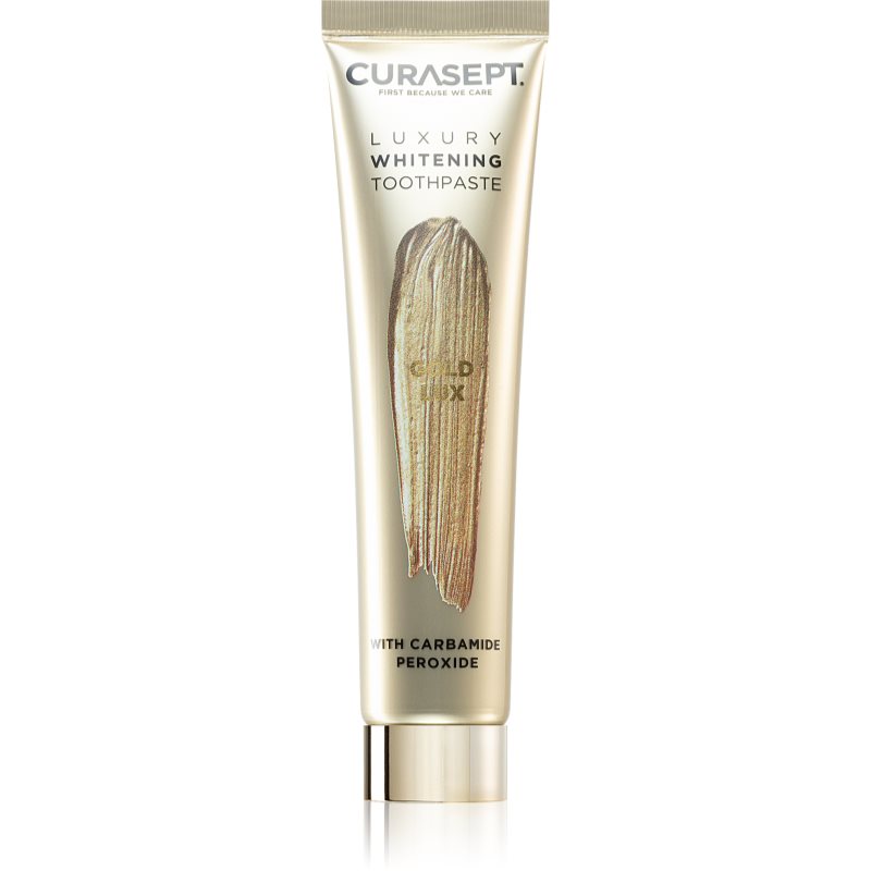 Curasept Gold Lux Toothpaste fehérítő fogkrém aktív szénnel 75 ml-Ár