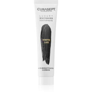 Curasept White Lux Toothpaste fehérítő fogkrém aktív szénnel 75 ml