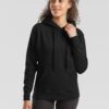 Czarna bluza z kapturem Hooded Sweat Fruit of the Loom