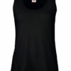 Czarna koszulka damska Valueweight Vest Fruit of the Loom