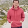 Czerwona bluza męska Hooded Sweat Fruit of the Loom
