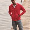 Czerwona bluza męska Hooded Sweat Fruit of the Loom