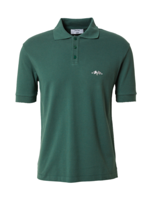 DAN FOX APPAREL Póló  sötétzöld / fehér-Ár
