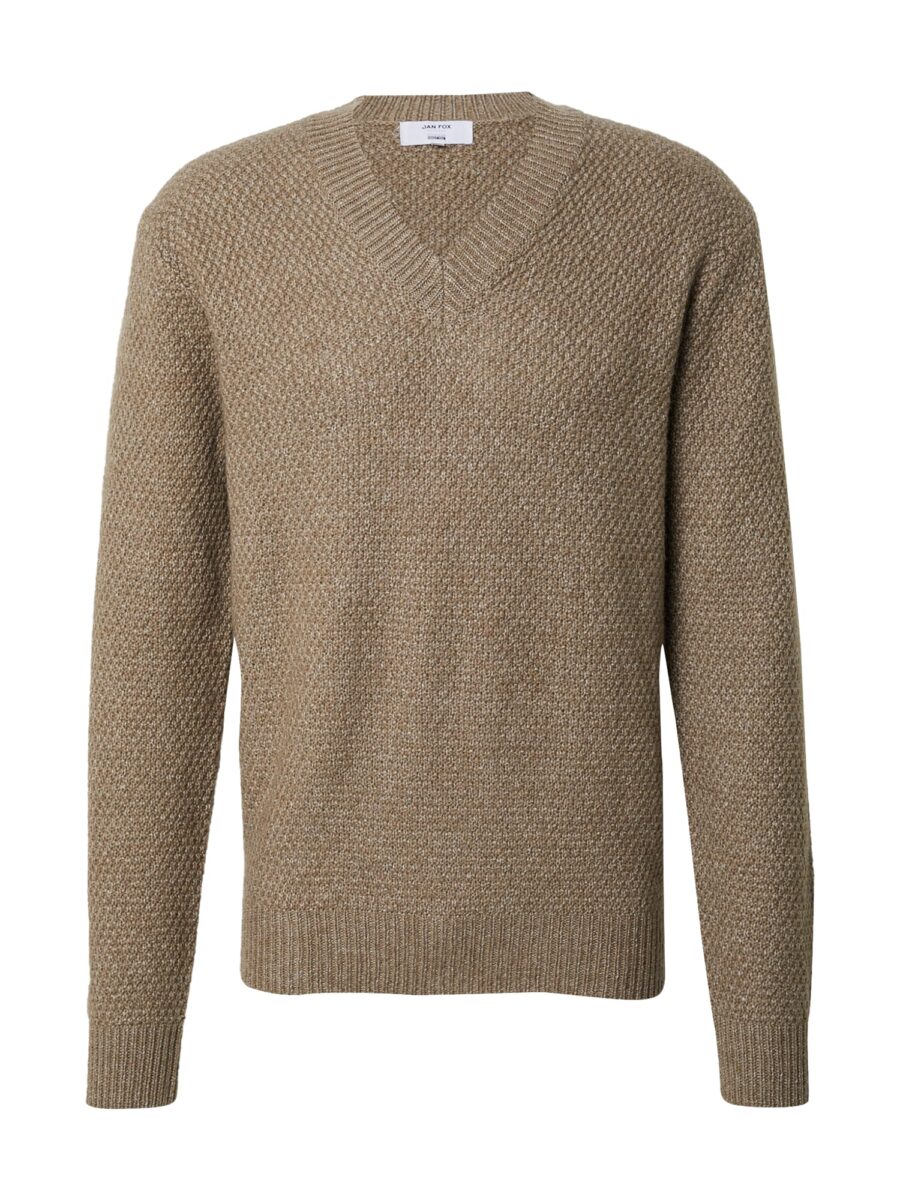 DAN FOX APPAREL Pulóver 'Dylan'  barna / taupe-hu